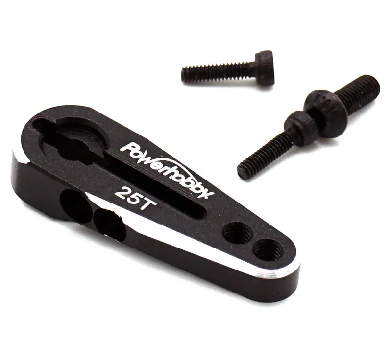 Power Hobby - Powerhobby 25T Aluminum Clamping Servo Horn Black 1