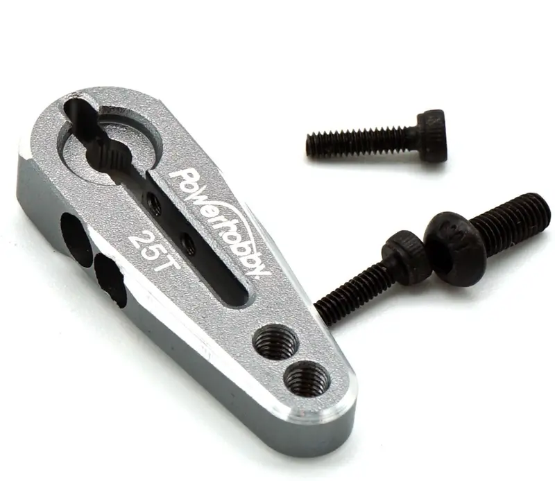 Power Hobby - Powerhobby 25T Aluminum Clamping Servo Horn Gun Metal 1