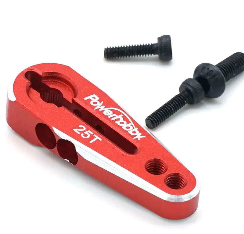 Power Hobby - Powerhobby 25T Aluminum Clamping Servo Horn Red 1