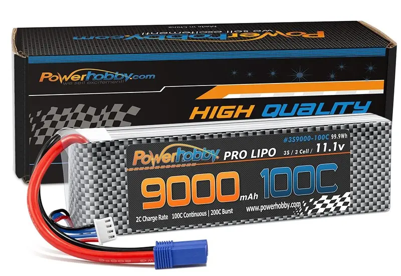 Power Hobby - Powerhobby 3S 11.1V 9000Mah 100C-200 Lipo Battery W Ec5 1
