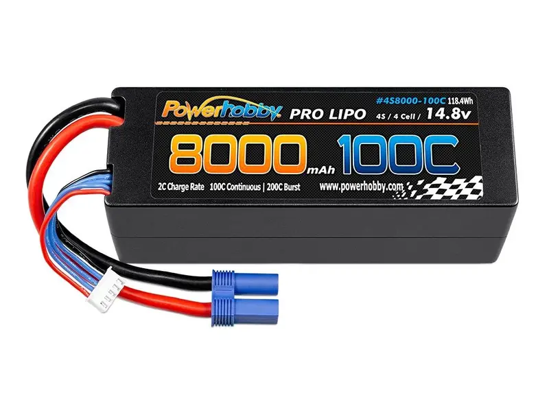 Power Hobby - Powerhobby 4S 14.8V 8000Mah 100C Lipo Battery W Ec5 Plug 1