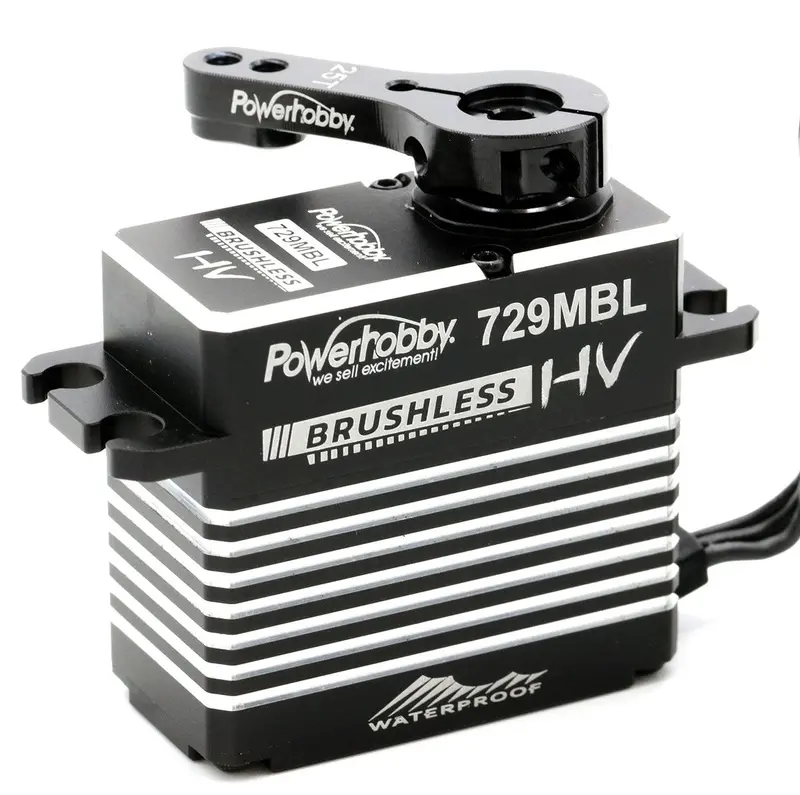 Power Hobby - Powerhobby 729Mbl High Voltage Waterproof Brushless Steel Gear Servo, W/ Aluminum Case 1