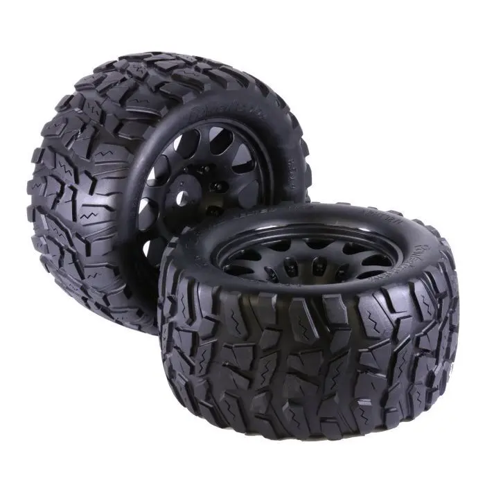 Power Hobby - Raptor Xl Belted Tires Viper Wheels Arrma Kraton Outcast 8S Black 1