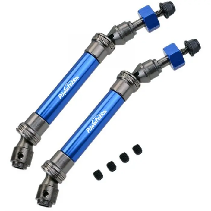 Power Hobby - Rear Steel Driveshaft / Cvd, Blue, Fits Traxxas Slash 2Wd 1