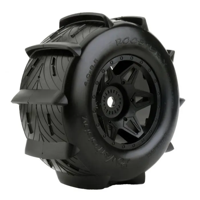 Power Hobby - Rooster X Belted Paddle Sand/Snow Tires, Fits 1/5 Traxxas X-Maxx 1
