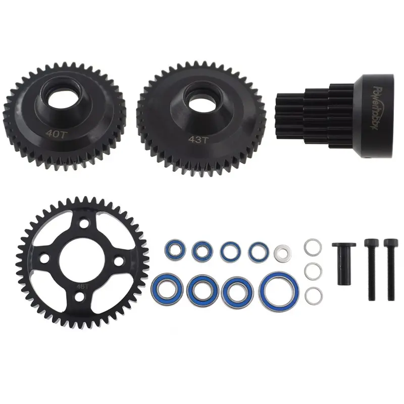 Power Hobby - Steel 2 Speed 3 Speed Gear Set W/ Clutch Bell, Kyosho Mad Force Kruiser 1