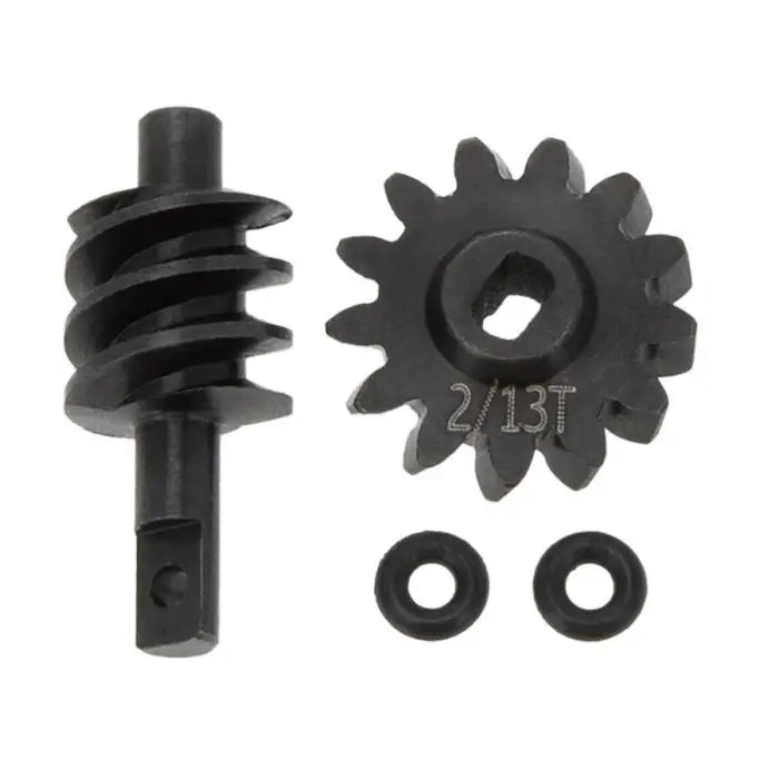 Power Hobby - Steel Overdrive Gears Diff Worm Set 2T/13T, Overdrive 23%, For Axial Scx24 1