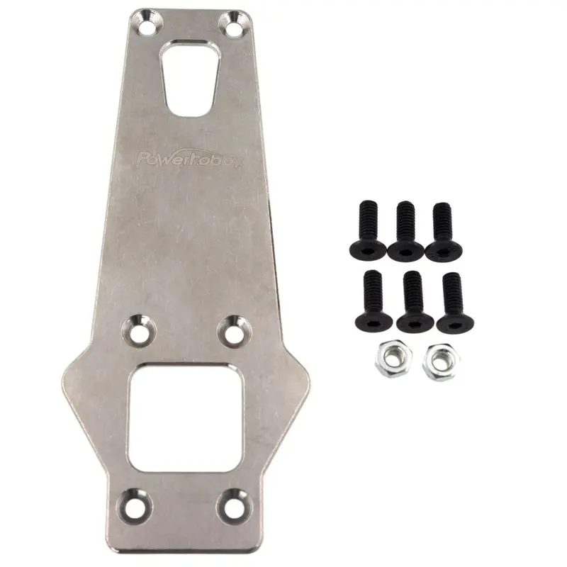 Power Hobby - Titanium Chassis Rear Brace / Skid Plate, For Arrma Kraton Outcast Notorious Typhon 1
