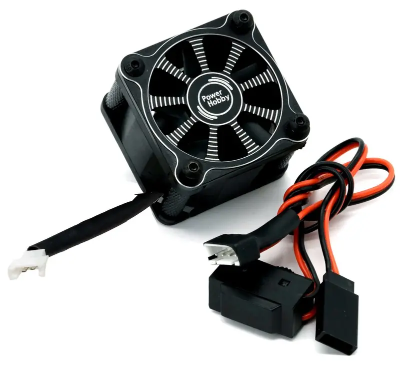 Power Hobby - Twister Castle Mamba Xlx Esc High Speed Aluminum Cooling Fan - Black 1