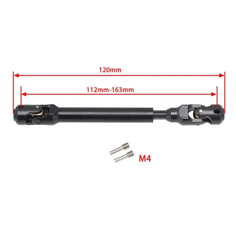 Power Hobby - Universal Spline Drive Shaft Cvd 112-163Mm (1), For Trx-4, Wraith, Scx10 1
