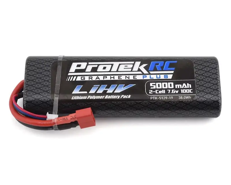Protek R/C - 2S 100C Si-Graphene + Hv Lipo Stick Pack Tcs Battery (7.6V / 5000Mah) 1