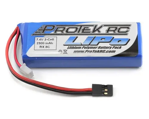 Protek Rc - 2S 7.4V 2300Mah Lipo Flat Receiver Battery Pack 1