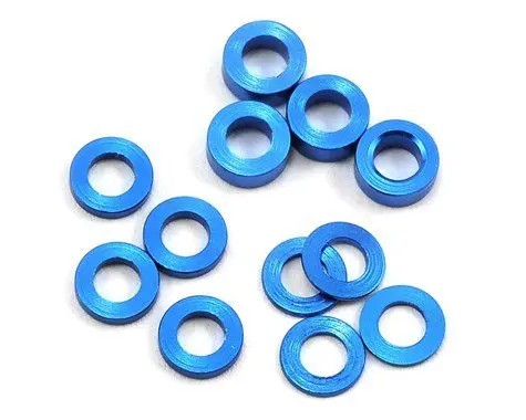 Protek Rc - Aluminum Ball Stud Washer Set, Blue, (12Pcs) 1