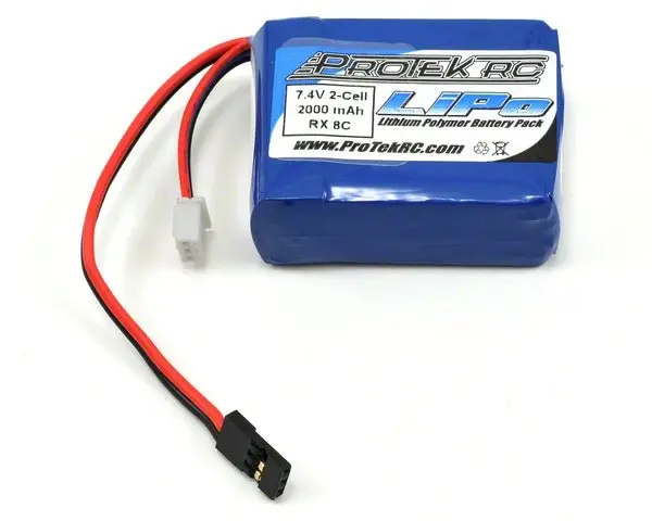Protek Rc - Protek Rc Lipo Losi 8Ight Receiver Battery Pack (7.4V/2000Mah) (W/Balancer Plug) 1
