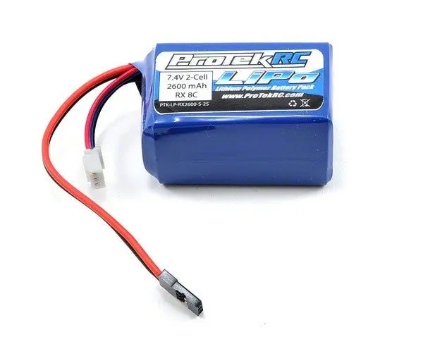 Protek Rc - R/C Li-Poly Hump Receiver Battery Pack (7.4V/2600Mah)(W/Balancer Plug) 1
