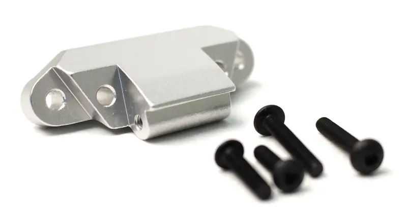 Racers Edge - 1/10 Yeti Aluminum Front Arm Mount - Silver 1