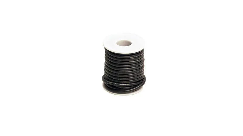 Racers Edge - 12 Gauge Silicone Ultra-Flex Wire; 25' Spool (Black) 1
