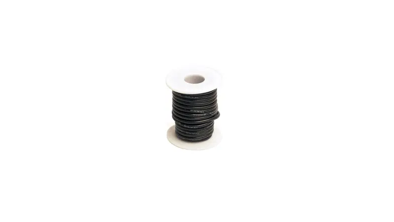 Racers Edge - 14 Gauge Silicone Ultra-Flex Wire; 25' Spool (Black) 1