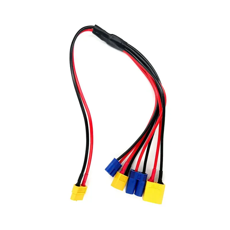 Racers Edge - 4-Function Charge Adapter: Female Xt60 To Male Xt60, Xt90, Ec3, Ec5 1