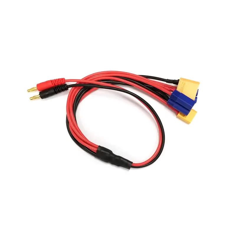 Racers Edge - 4-Function Charge Adapter To Male 4Mm Bullets (Xt60, Xt90, Ec3, Ec5) 1