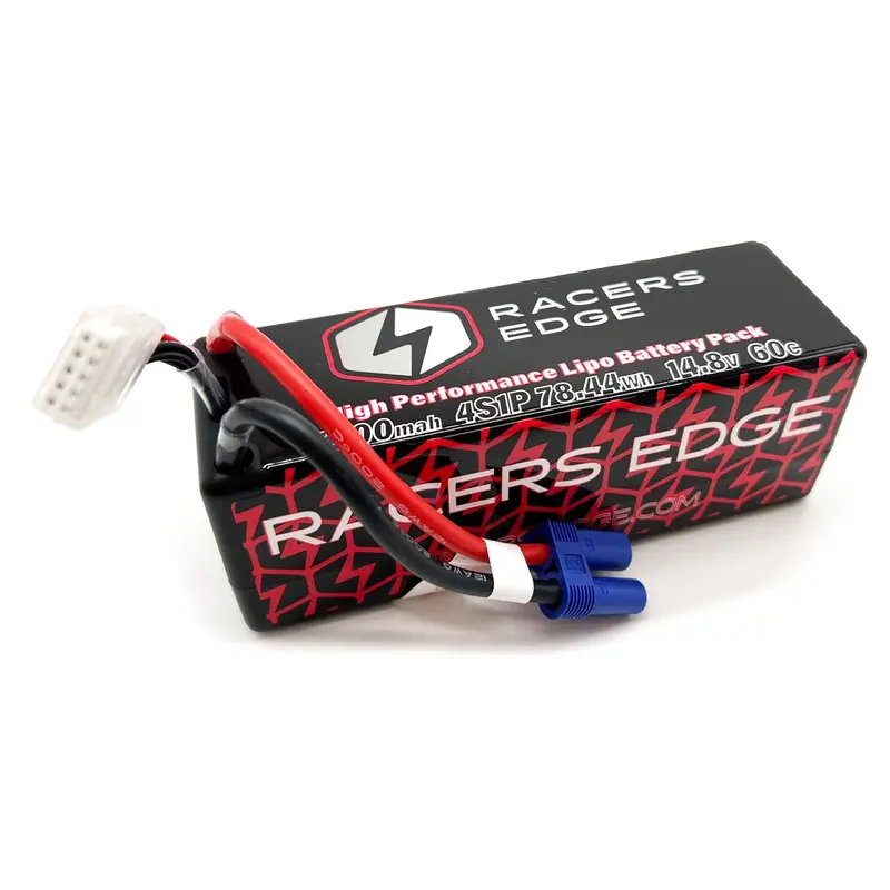 Racers Edge - 5300Mah 4S 14.8V 60C Hard Case Lipo Battery With Ec5 Connector 1
