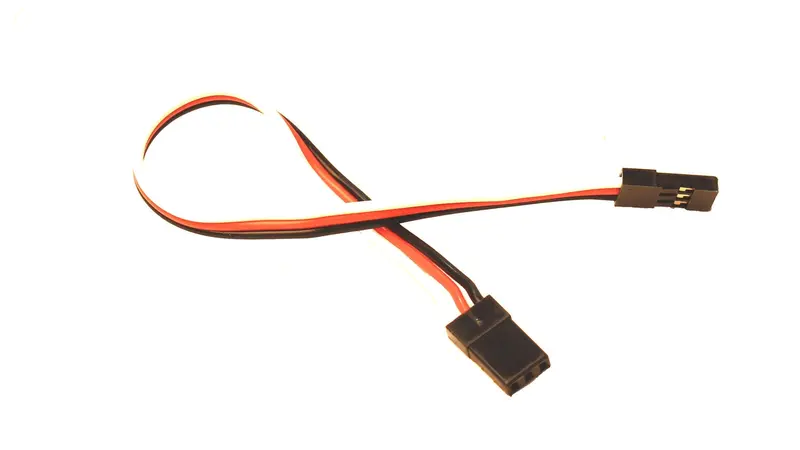 Racers Edge - 6" (152Mm) Universal Extension Lead W/ Male To Male Plug, 22Awg 1