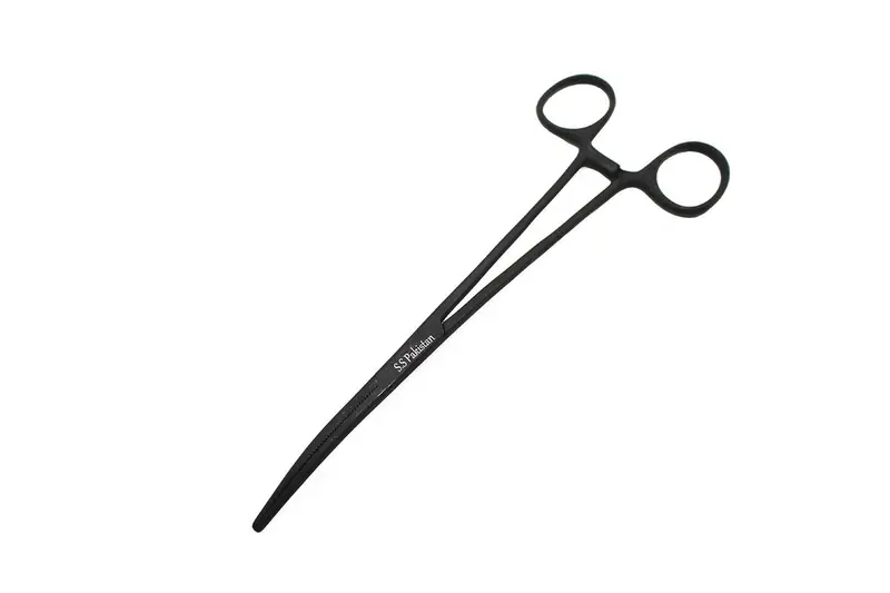 Racers Edge - 8" Locking Pliers (Hemostat), Curved, Stainless Steel (Black Finish) 1