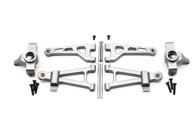 Racers Edge - Aluminum Front Arm & Knuckle Set For Blaxkzon Slyder 1