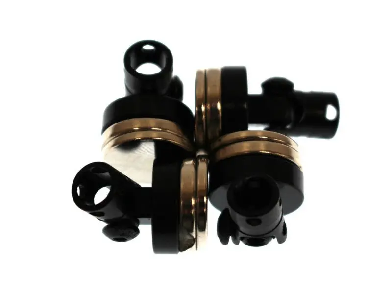 Racers Edge - Aluminum Magnetic Body Mount Set For 1/10 Drift Cars (Existing Post Adapter) Black 1