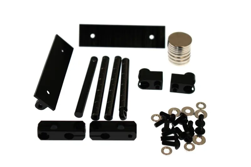 Racers Edge - Aluminum Magnetic Body Mount Set For 1/10 Drift Cars (Full Post) Black 1