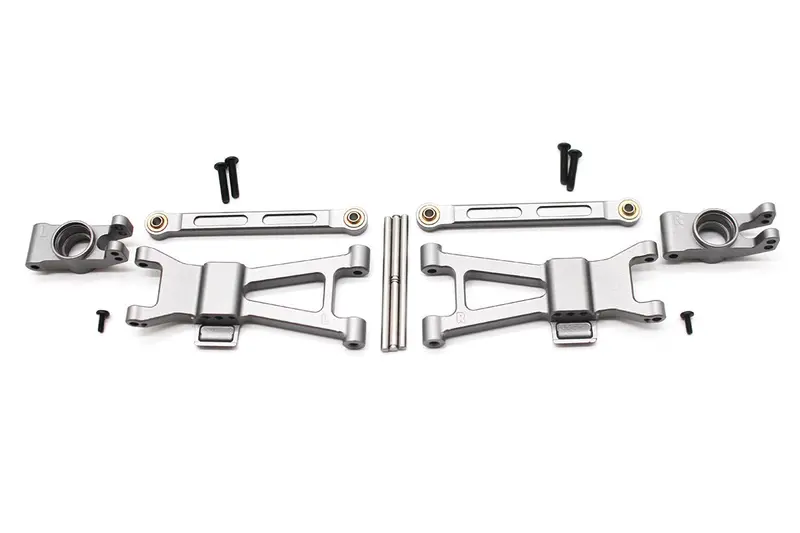 Racers Edge - Aluminum Rear Arm & Hub Set For Blackzon Slyder 1