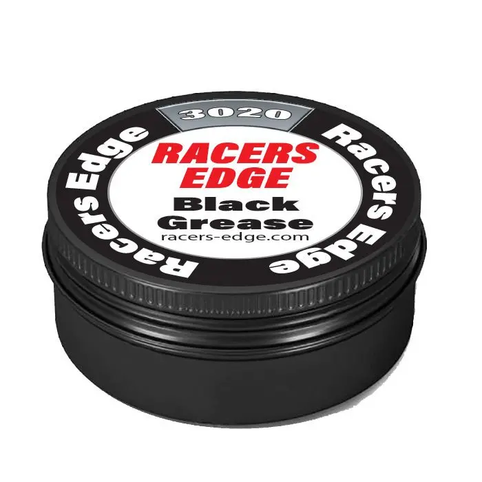 Racers Edge - Black Grease (8Ml) In Black Aluminum Tin W/Screw On Lid 1