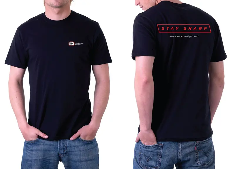 Racers Edge - Black T-Shirt, Large 1