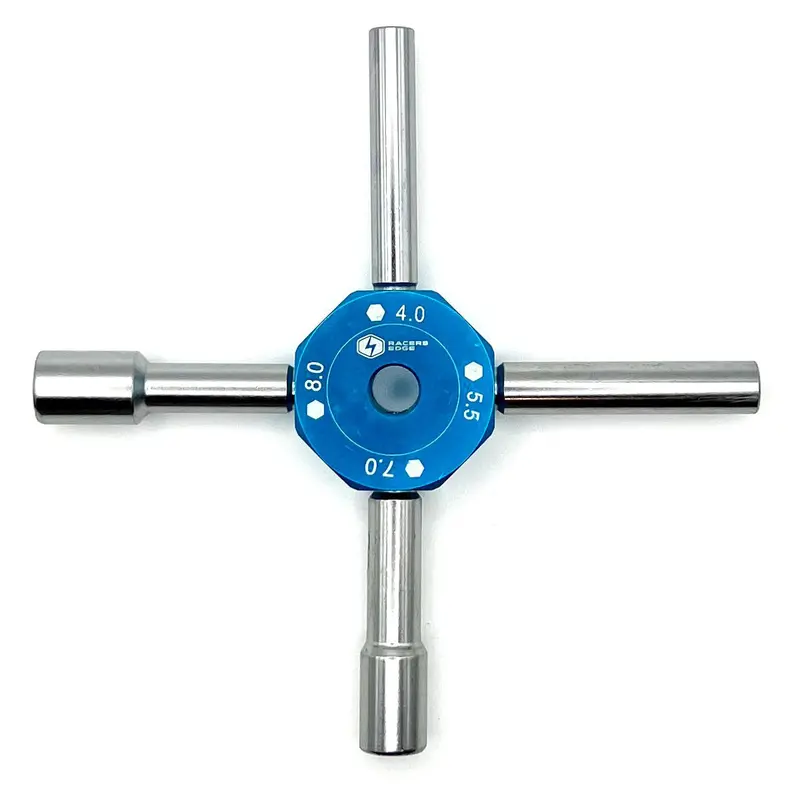 Racers Edge - Blue 4-In-1 Multi Wrench 4Mm/5.5Mm/7Mm/8Mm 1