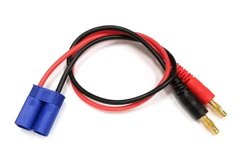 Racers Edge - Charge Adapter: Ec5 Device To Male 4Mm Bullets- 300Mm Wire 1