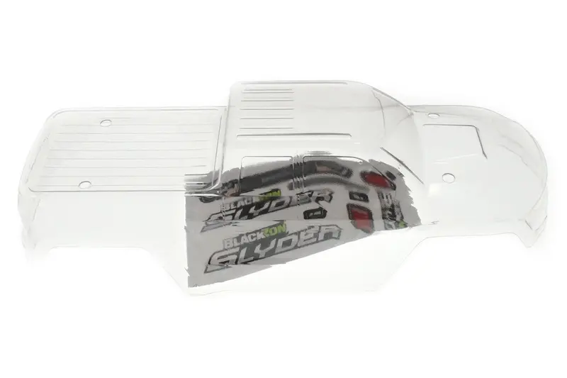 Racers Edge - Clear Monster Truck Body With Stickers For Blackzon Slyder 1
