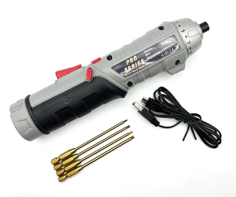 Racers Edge - Cordless Drill With Clutch & Metric Tip Set (1.5/2.0/2.5/3Mm) 1