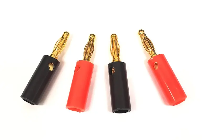 Racers Edge - Heavy Duty Banana Plugs (2 Pair) 1