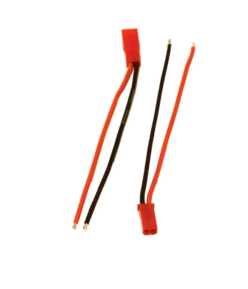 Racers Edge - Jst Male/Female Connector With 100Mm Wire (Pair) 1
