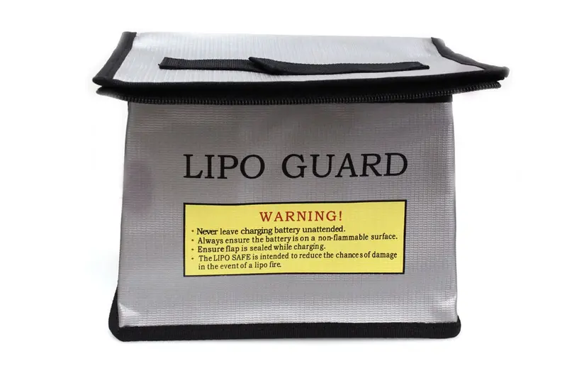 Racers Edge - Lipo Battery Charging Safety Bag 215X145x165mm With Zipper 1