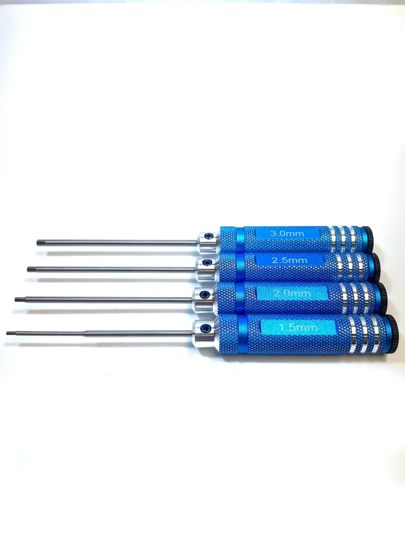 Racers Edge - Metric High Speed Steel Hex Driver Set W/ Blue Handles (4Pc) 1