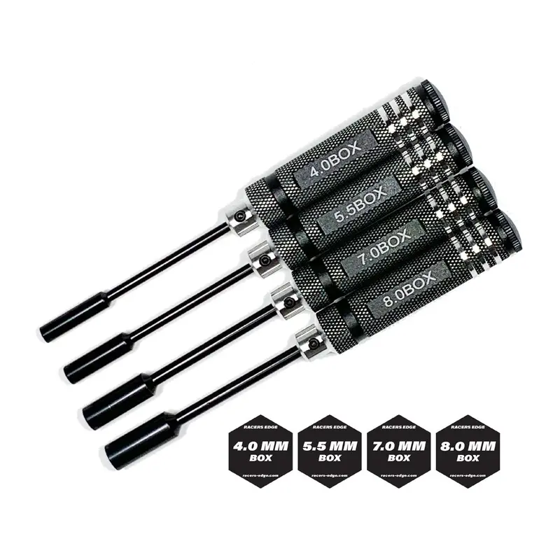 Racers Edge - Metric Nut Driver Set W/ Black Handles (4Pc) 1