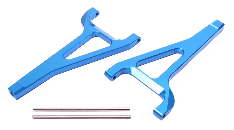 Racers Edge - Revo Aluminum Front Upper Suspension Arm Set - Blue 1
