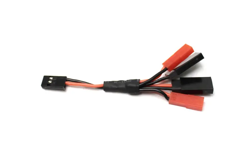 Racers Edge - Universal Rx Power Splitter, Female Servo X 2 & Jst X 2 1