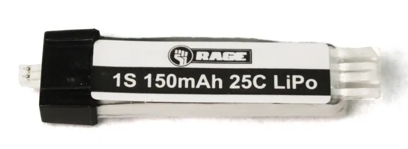 Rage R/C - 150Mah 1S 3.7V 25C Lipo Battery, Ultra-Micro Connector: Spirit Of St. Louis, Vintage Stick 1