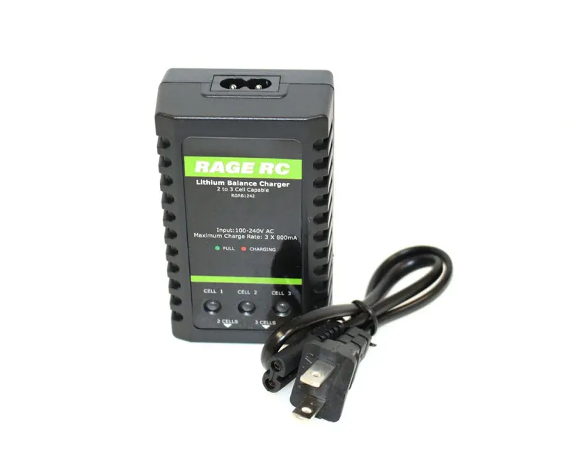 Rage R/C - 2-3S, 800Ma, Lipo Balance Charger; Black Marlin Bl 1