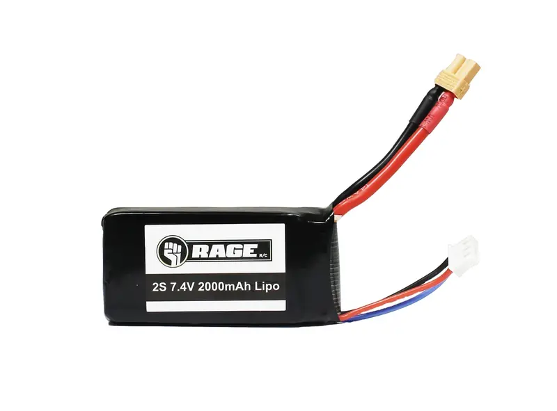 Rage R/C - 2S 7.4V 2000Mah Lipo Battery; Imager 390 1