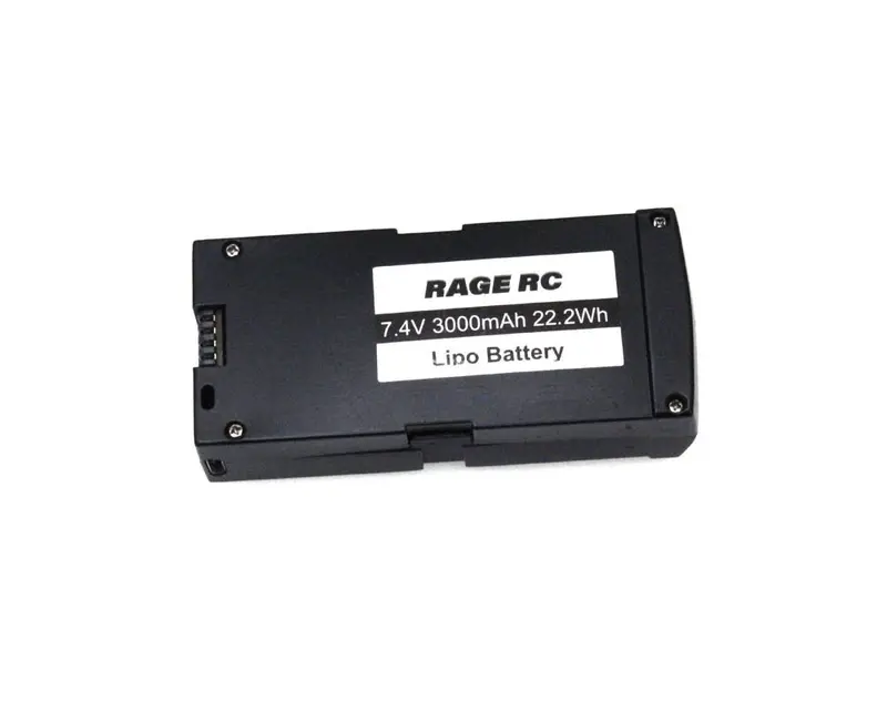 Rage R/C - 2S 7.4V 3000 Mah Battery W/ Case; Stinger Gps 1