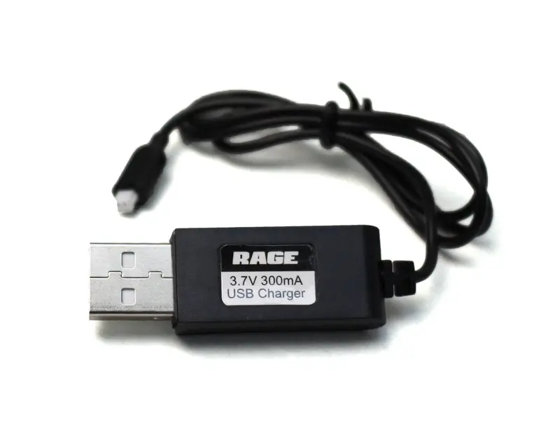Rage R/C - 3.7V 300Ma Usb Charger; Nanocam 1