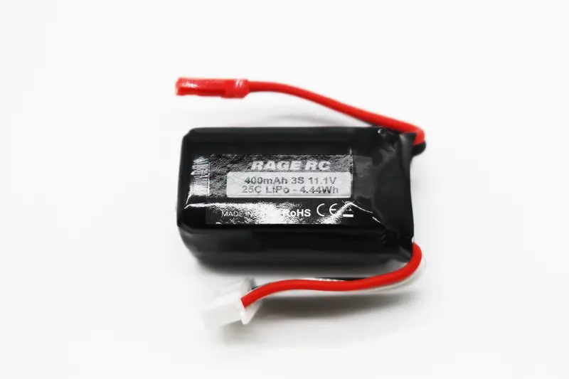 Rage R/C - 3S 11.1V 400Mah Lipo With Jst Plug; P-51D Bl 1